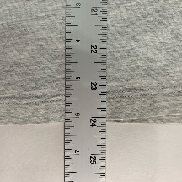 Lululemon 2 Crew Neck Short Sleeve Shirt Heathered Gray Gym Sports - Picture 7 of 8